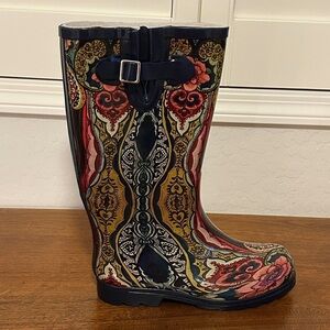 Nomad Multicolor Paisley Rain Boots